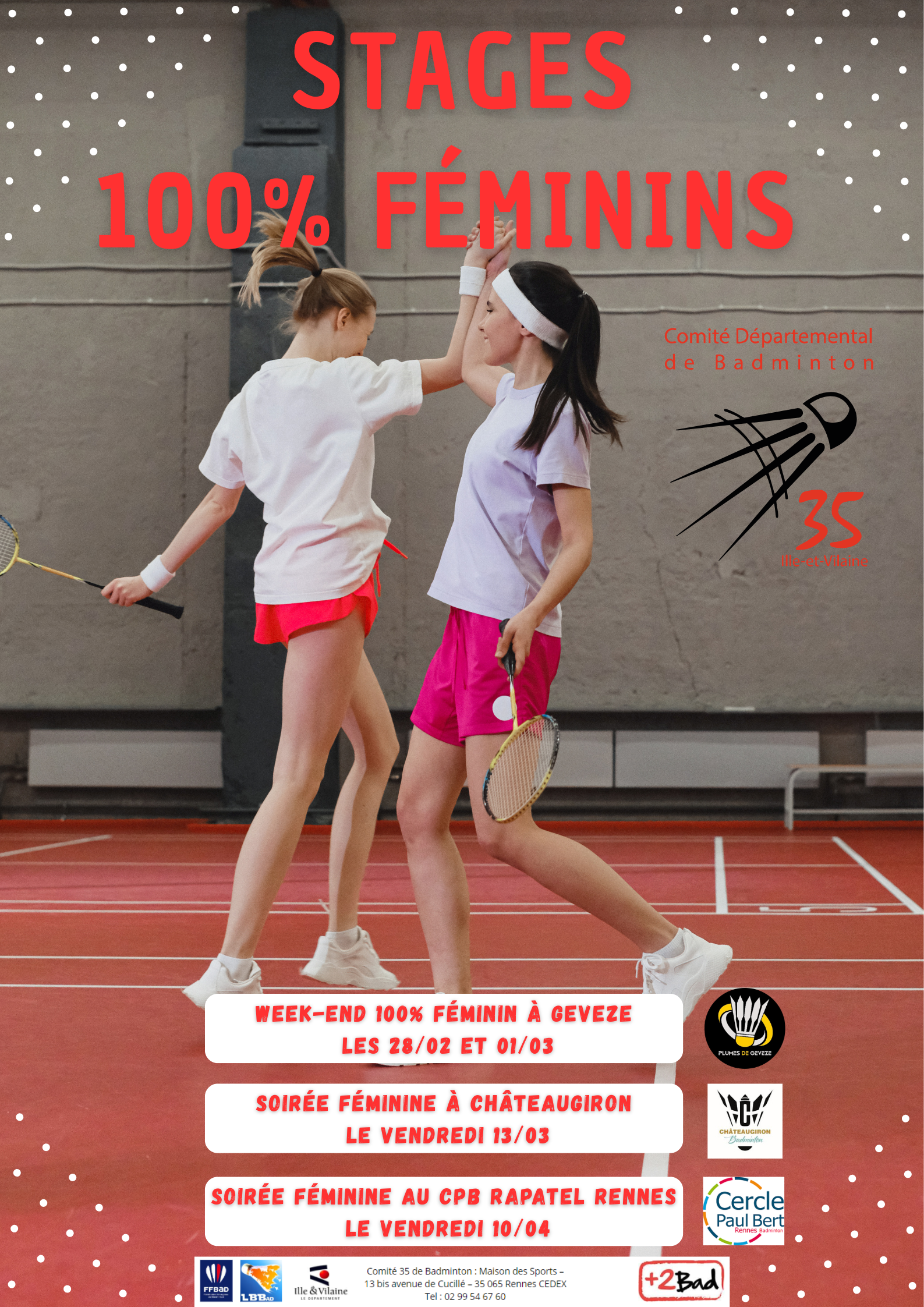 STAGE SOIREE 100% FEMININE #1 COMITE 35